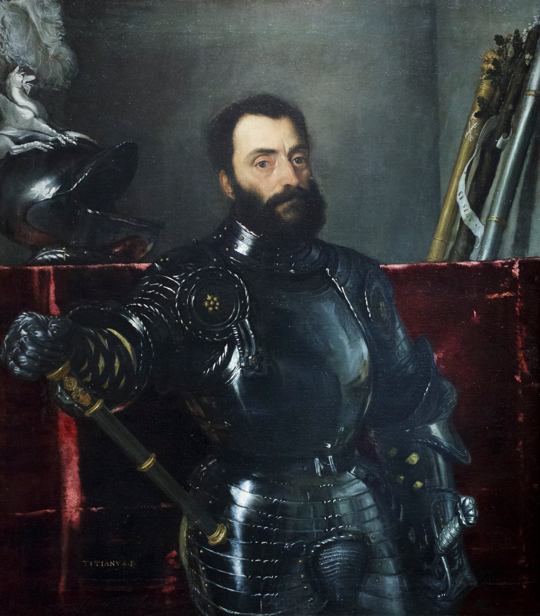 Francesco Maria I della Rovere'nin portresi by Titian (c.1488-1576)