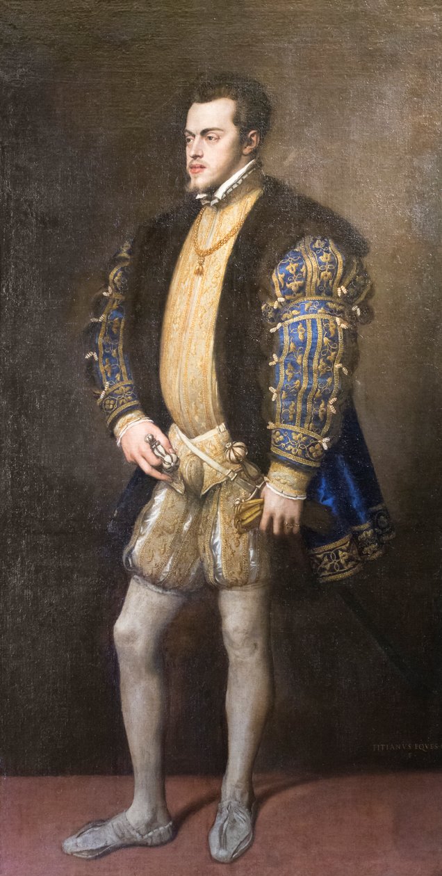 II. Philip'in Portresi by Titian (c.1488 1576)