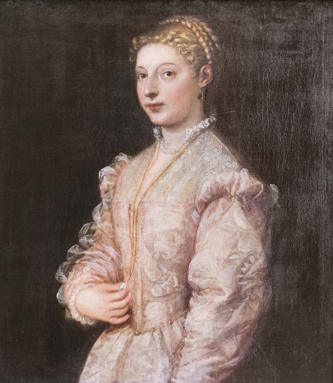 Genç bir kadının portresi (Lavinia) by Titian (c.1488 1576)