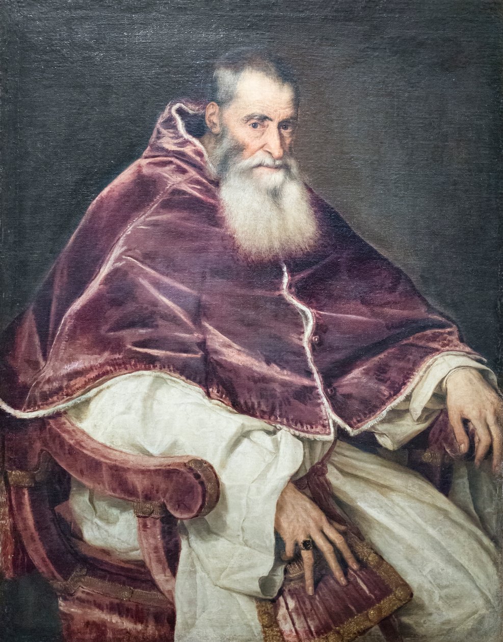 Papa Paul III'ün portresi by Titian (c.1488 1576)
