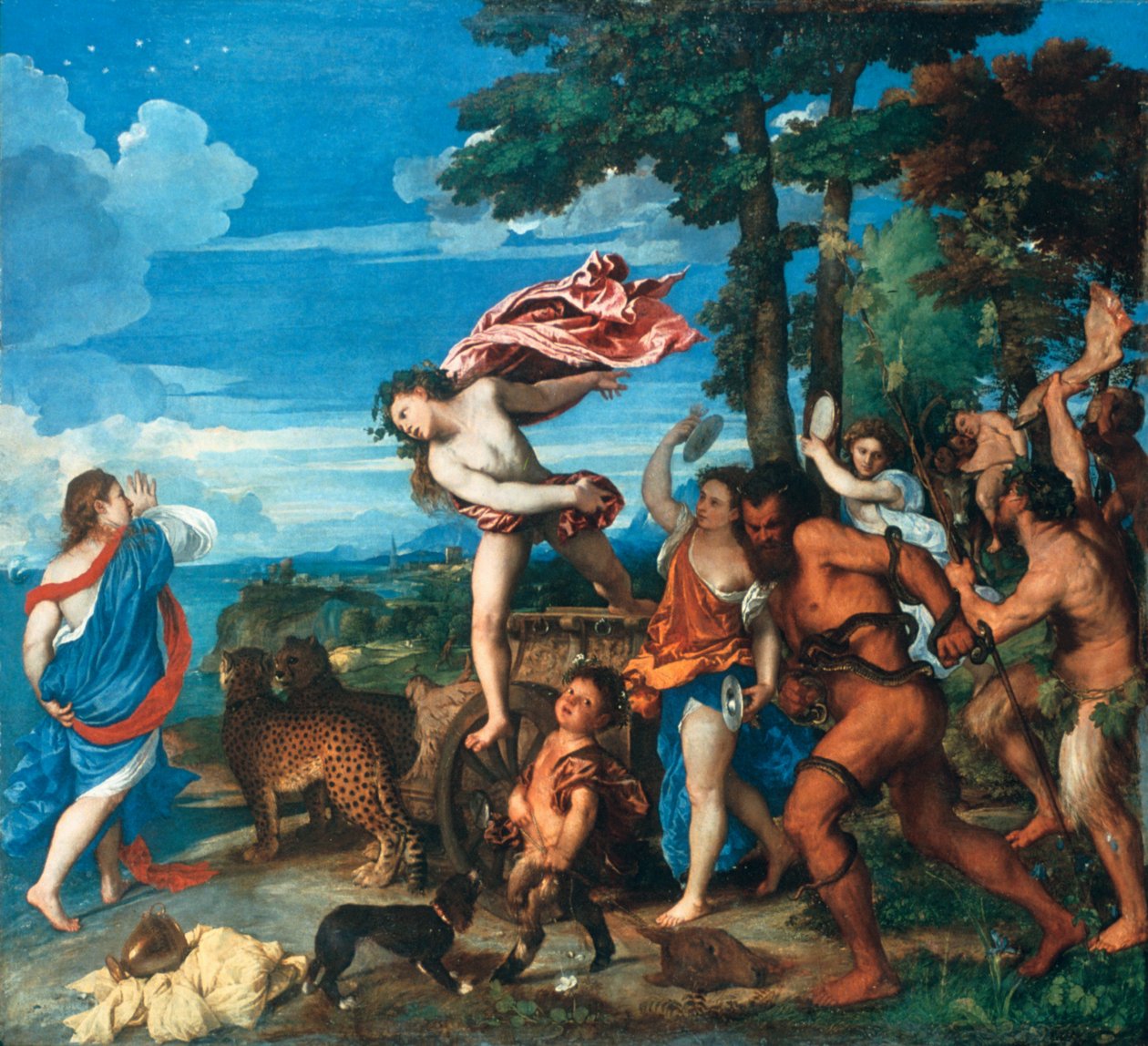 Bacchus ve Ariadne, 1523-1525 by Tiziano Vecelli