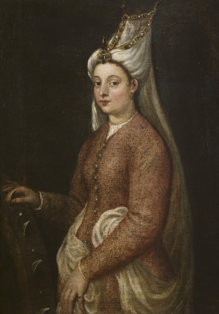 Cameria, Kanuni Sultan Süleyman'ın kızı, Azize Katerina, c.1560 by Tiziano Vecelli