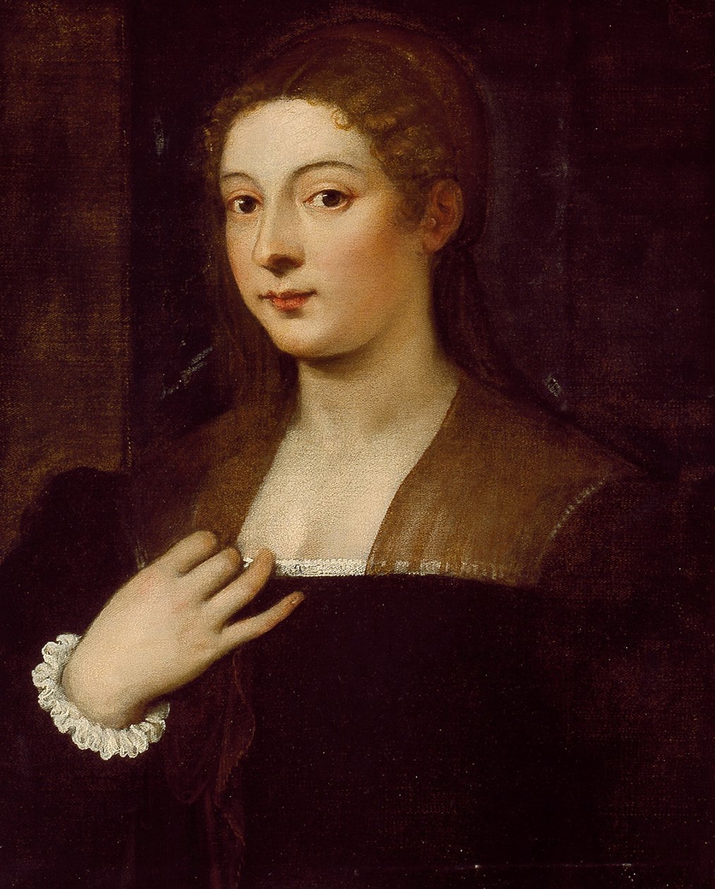Bir Bayan Portresi by Titian