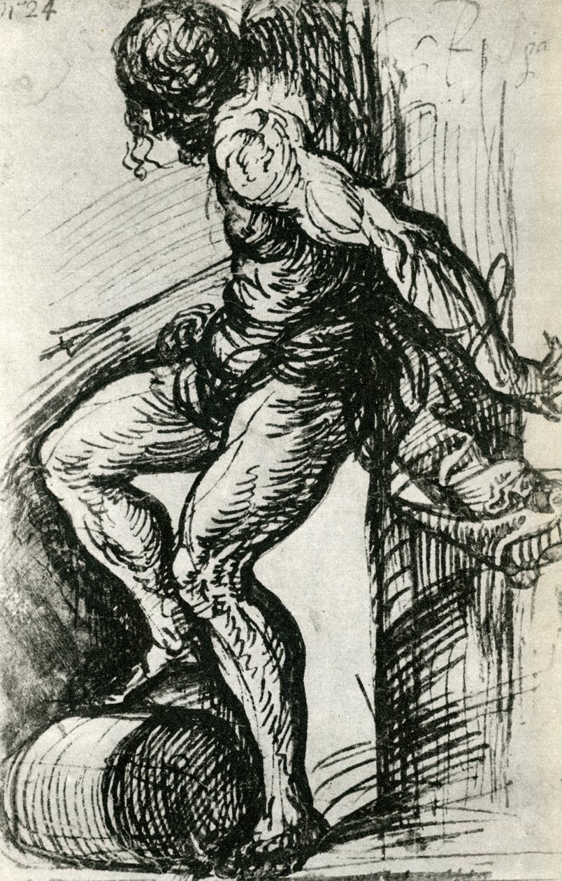 Aziz Sebastian için eskiz, c1518, 1937 by Tiziano Vecelli