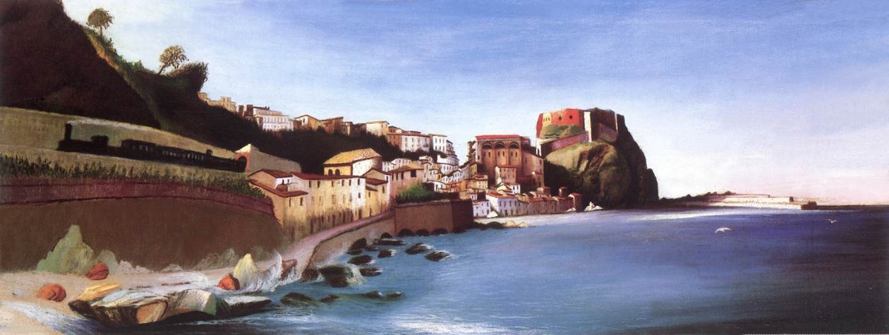 Deniz kıyısındaki kasaba by Tivadar Kosztka Csontvary