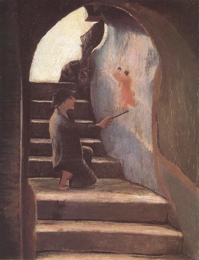 genç ressam by Tivadar Kosztka Csontvary