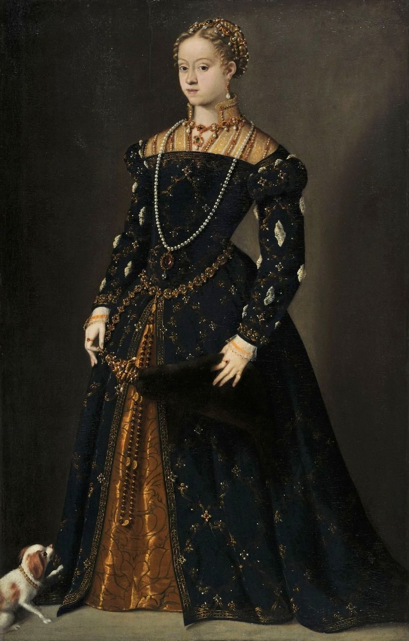 Avusturya arşidüşes Catherine portresi by Tiziano Vecelli