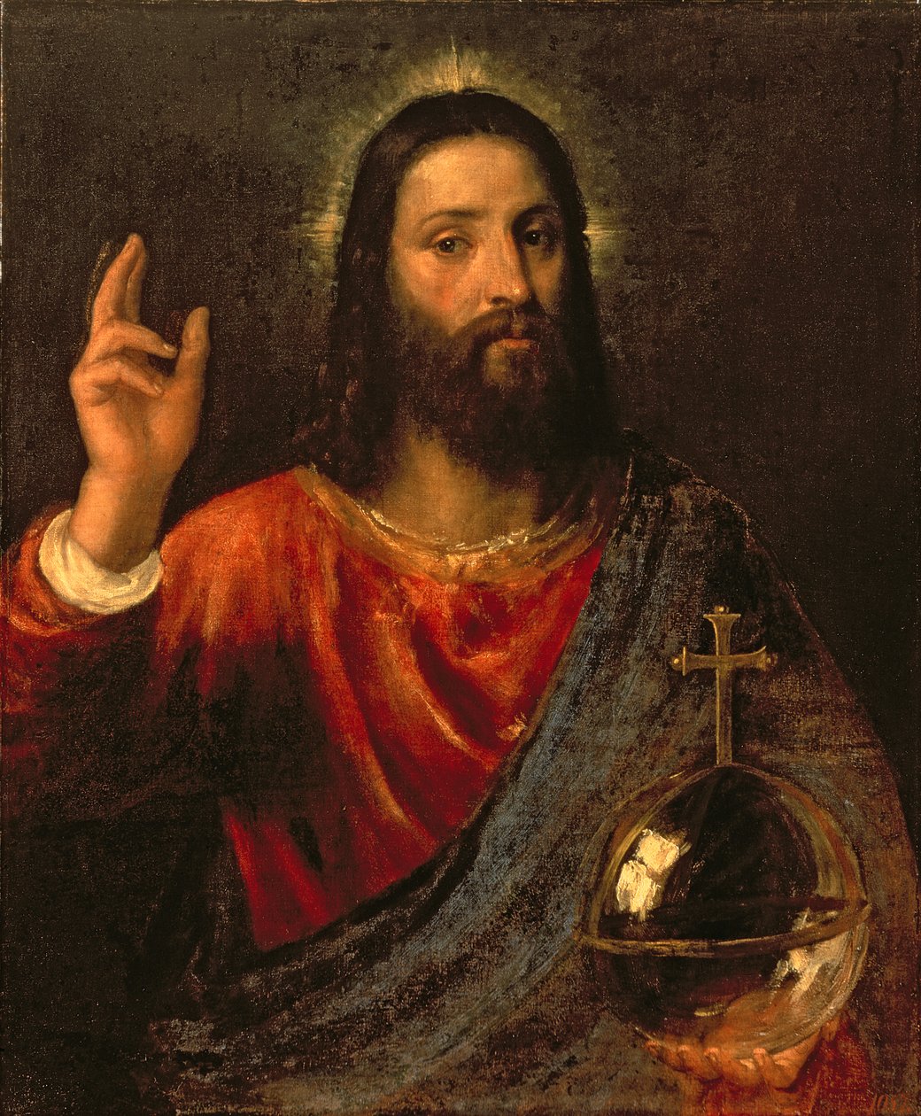 Kurtarıcı İsa, c.1570 by Tiziano Vecelli