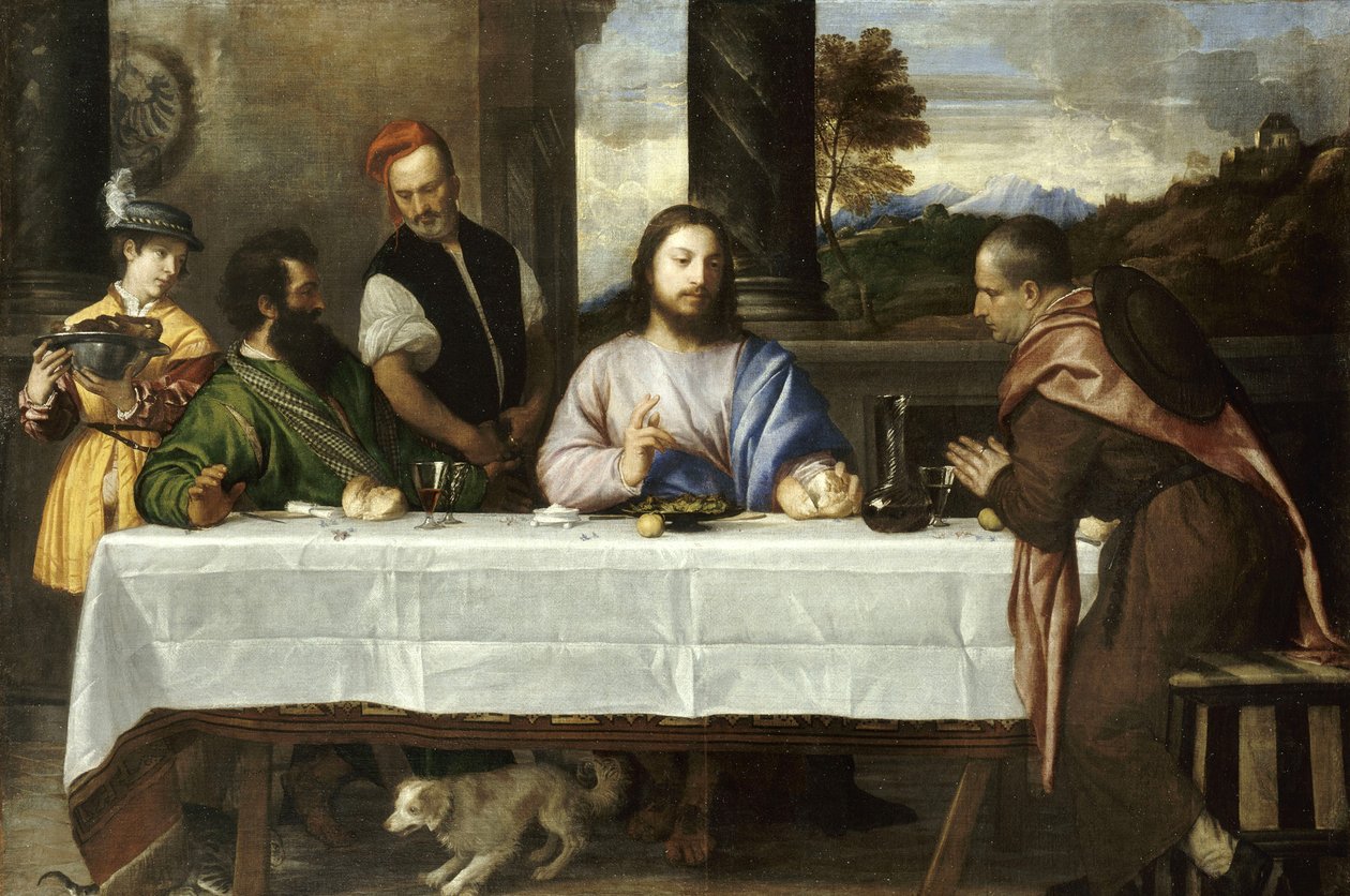 Pèlerins dEmmaüs  by Tiziano Vecelli