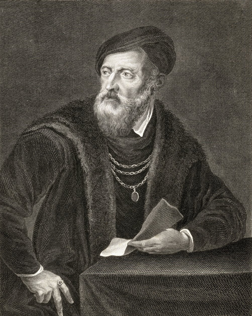Antoine Louis Romanet (1742-c.1810) tarafından oyulmuş Otoportre by Tiziano Vecelli