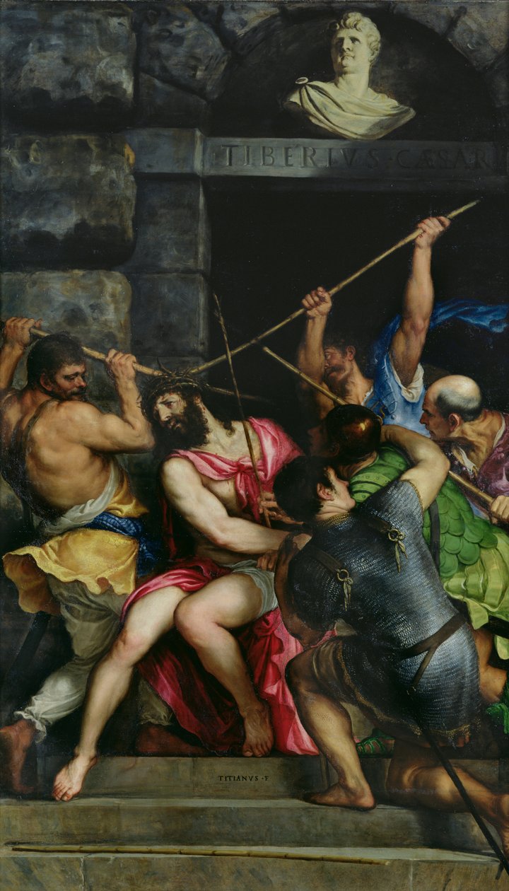 Dikenli Taç, 1540-42 by Tiziano Vecelli
