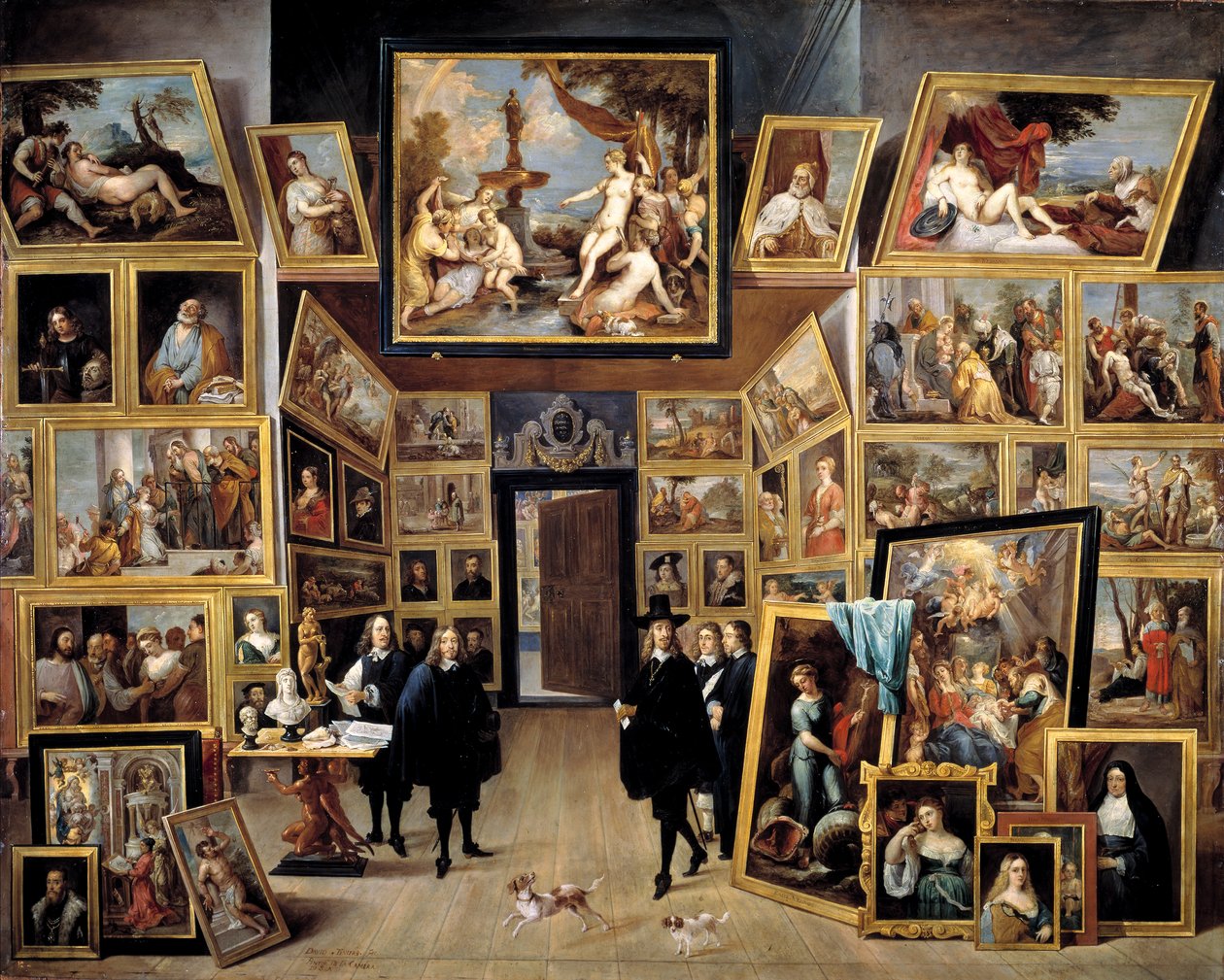 The archduke Leopold William in his paintings gallery in Brussels by Tiziano Vecelli