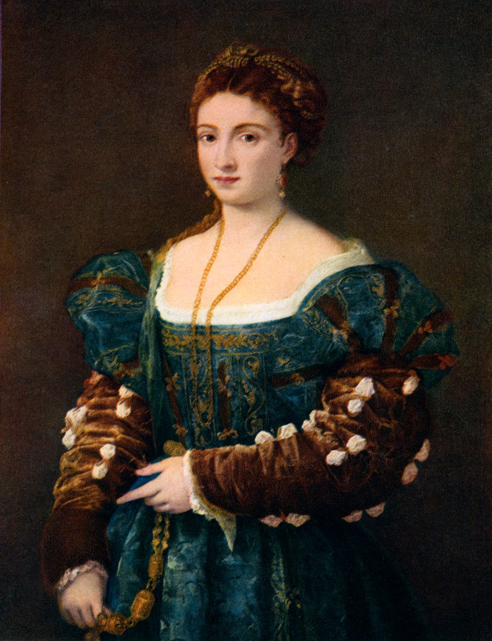 Bir Soylu Kadının Portresi veya La Bella, c1536, 1937 by Tiziano Vecelli