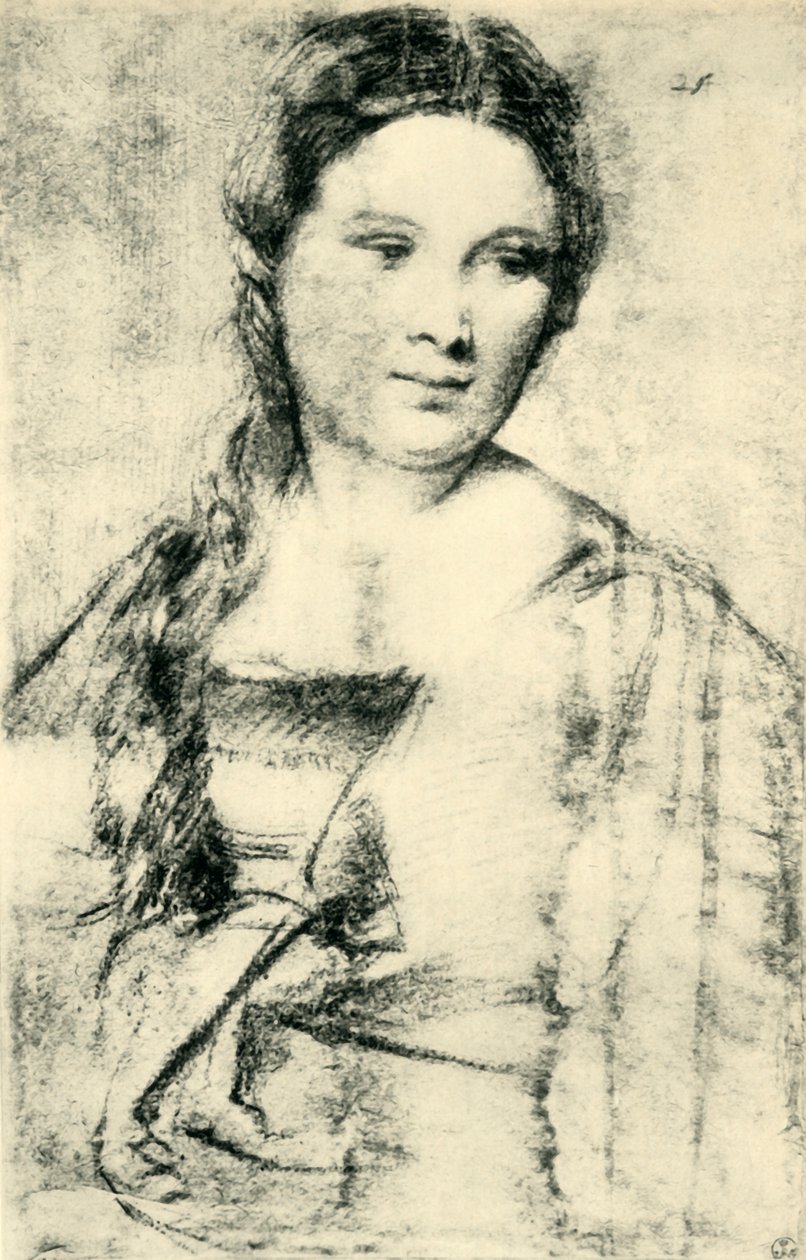 Genç bir kadının portresi, c1515, 1943. by Tiziano Vecelli