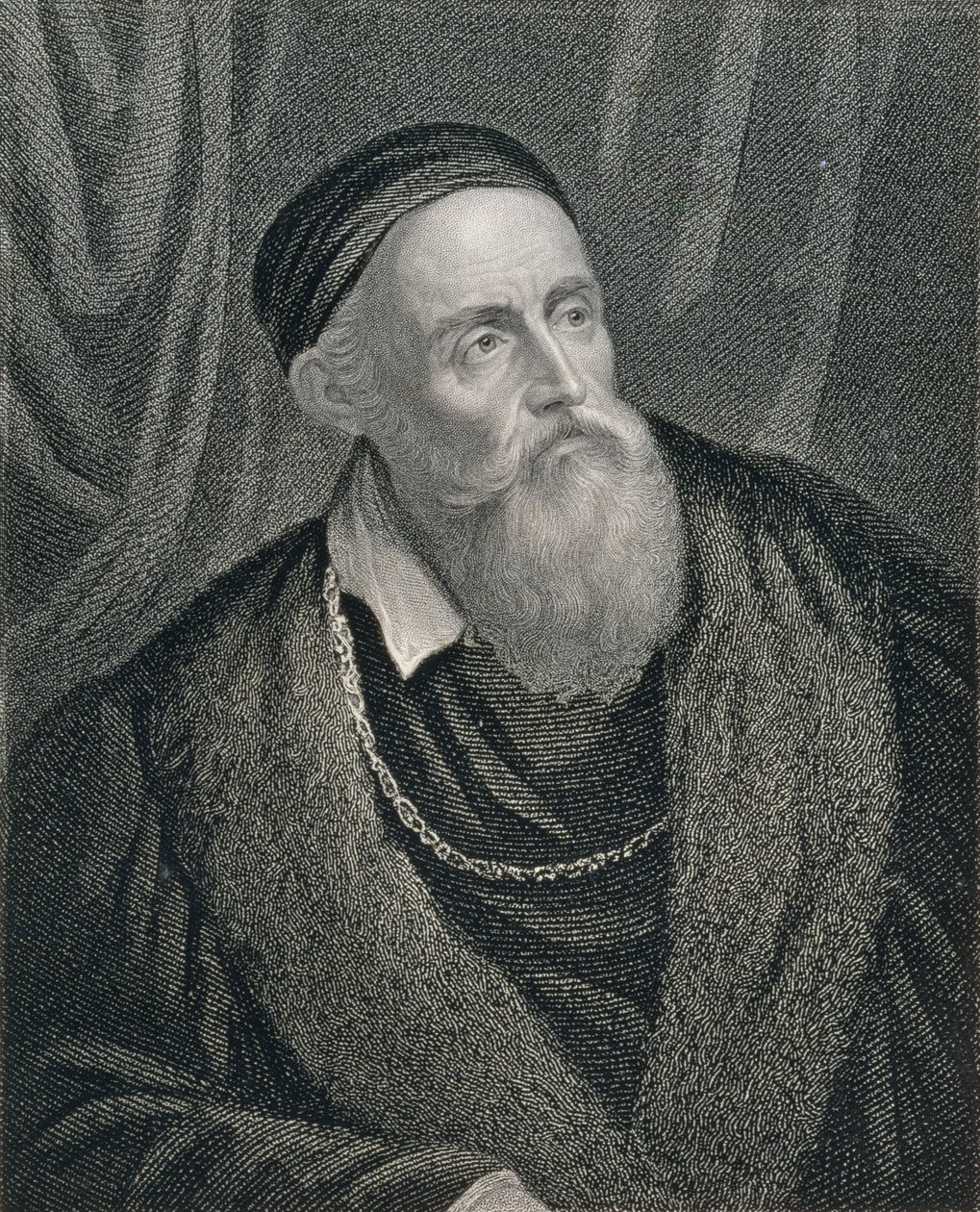 Kendi Portresi, William Holl (1807-71) pub tarafından oyulmuş. tarafından William Mackenzie by Tiziano Vecelli