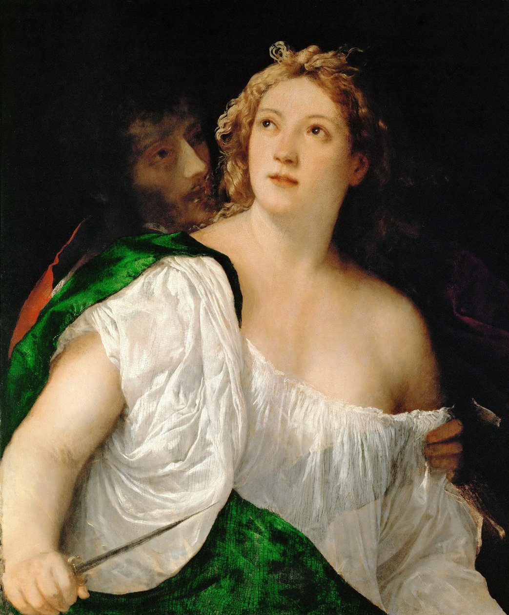 Tarquinius ve Lucretia, 1516-1517 by Tiziano Vecelli