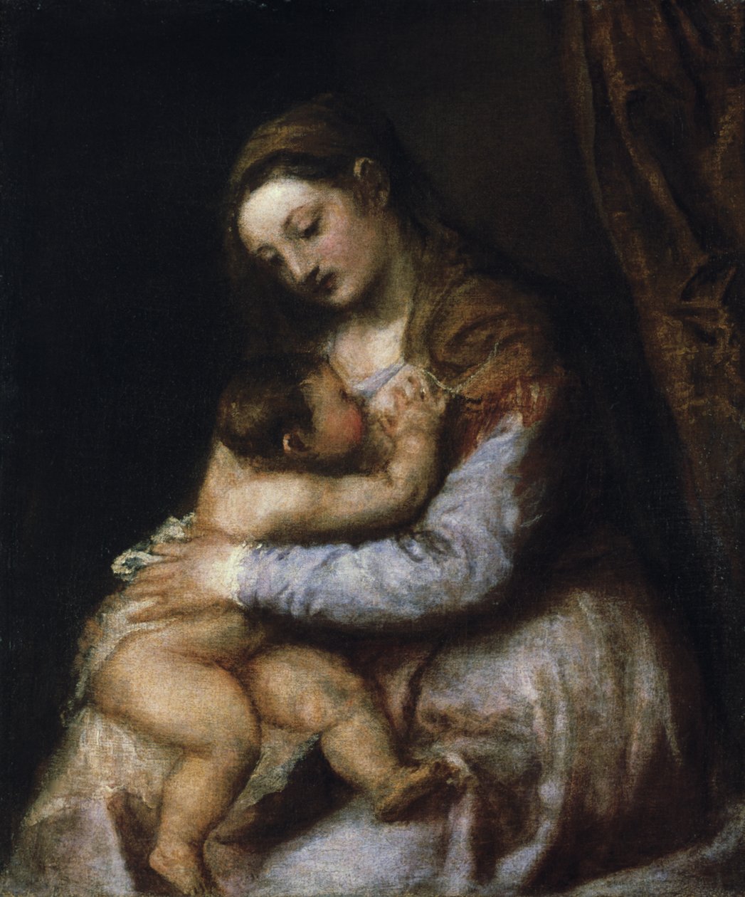 Bakire ve Çocuk, c1570-1576 by Tiziano Vecelli