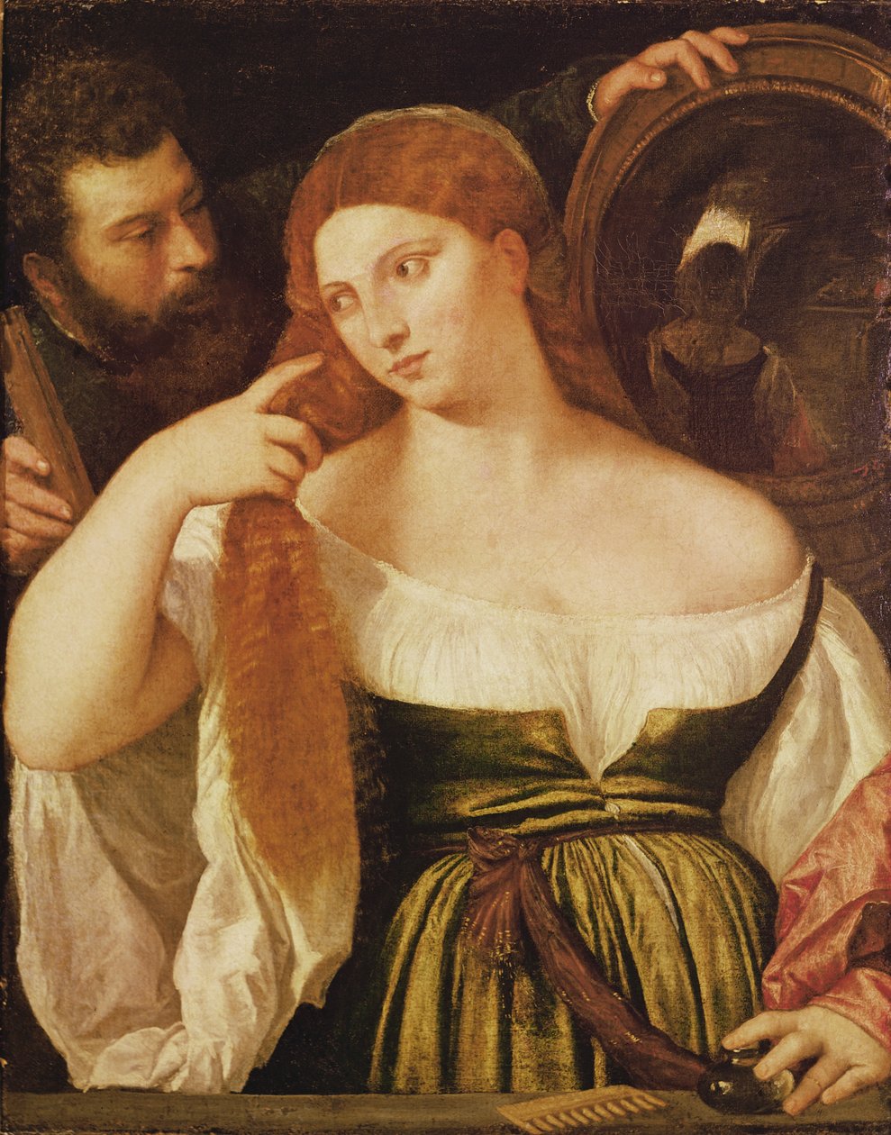 Saçını Taranan Kadın by Tiziano Vecelli