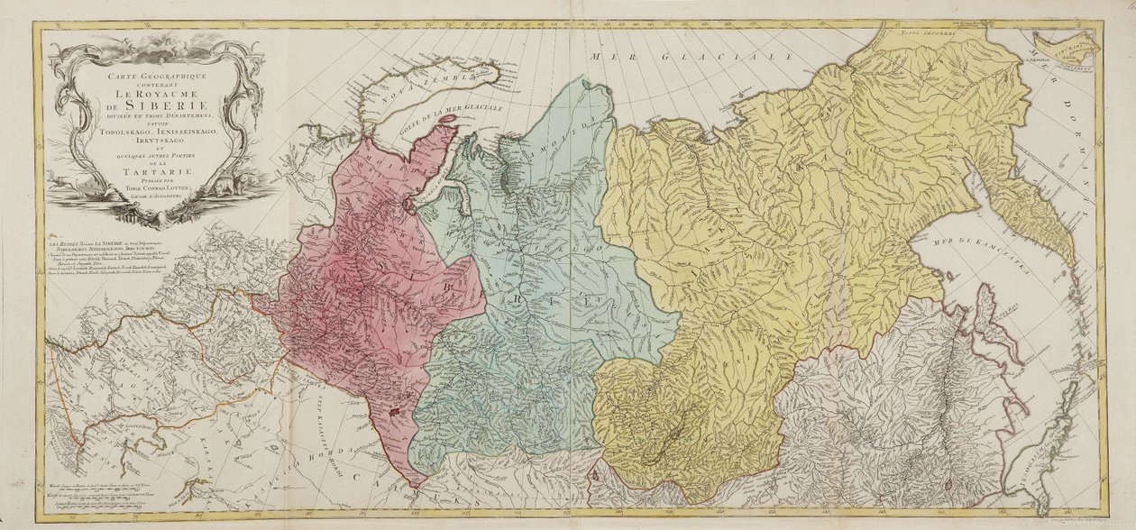 Rus İmparatorluğu Haritası by Tobias Conrad Lotter
