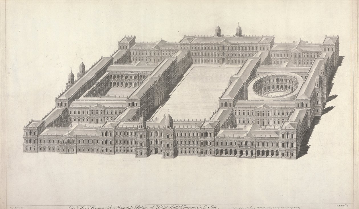 Whitehall Sarayı. Charing Çapraz Tarafı. by Tobias Müller