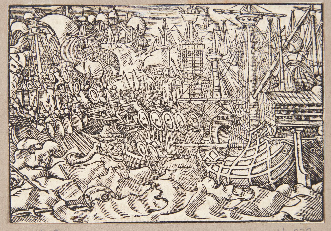 Gaius Duillius, Kartacalılara karşı bir deniz savaşında galip geldi. by Tobias Stimmer