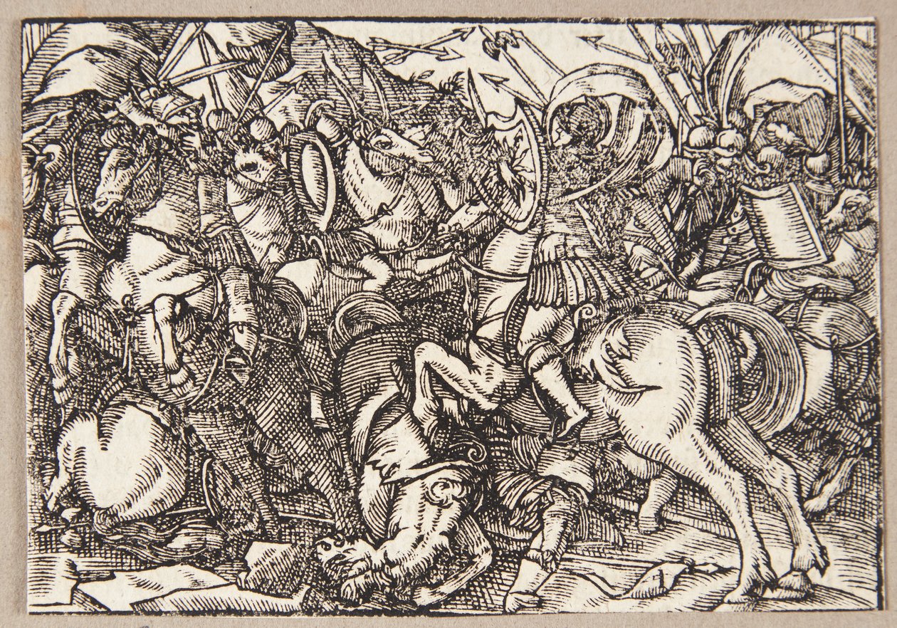 M. Decius, Latinlere karşı savaşta Romalılara liderlik ediyor by Tobias Stimmer