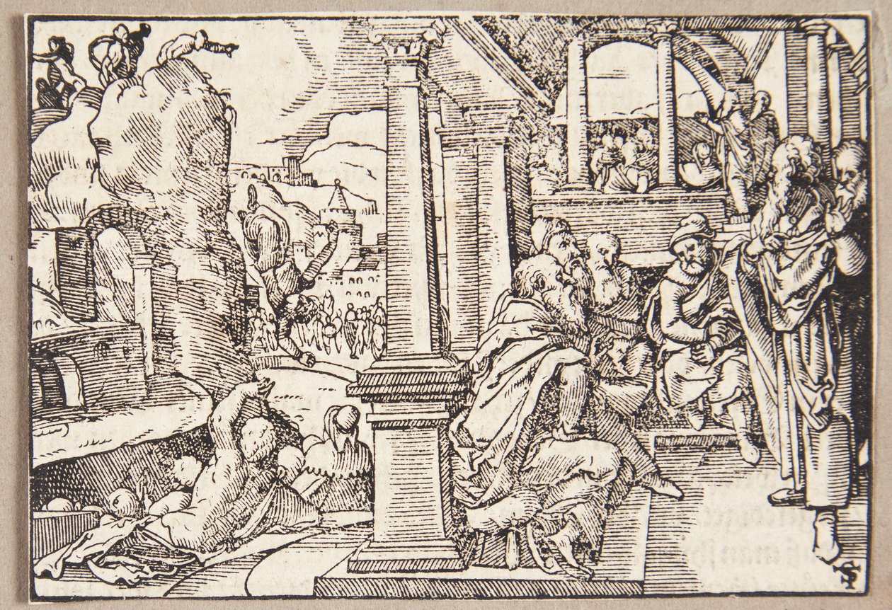 Spurius Cassius, udları bir klipte kullanır by Tobias Stimmer