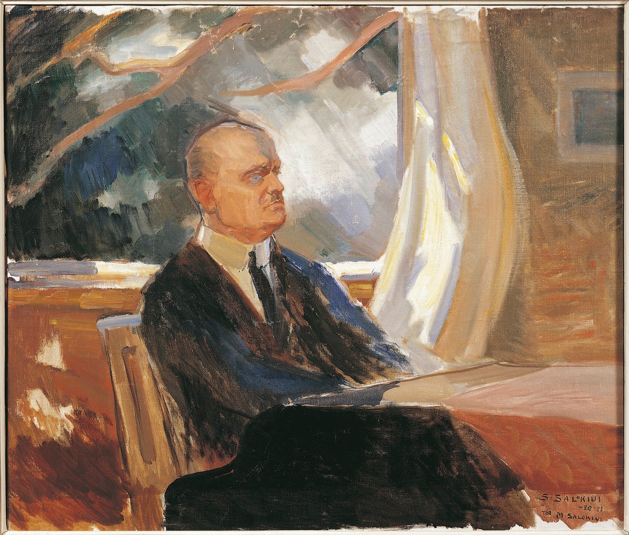 Finlandiya, Turku, Jean Christian Julius Sibelius'un Portresi by Toivo Santeri Salokivi