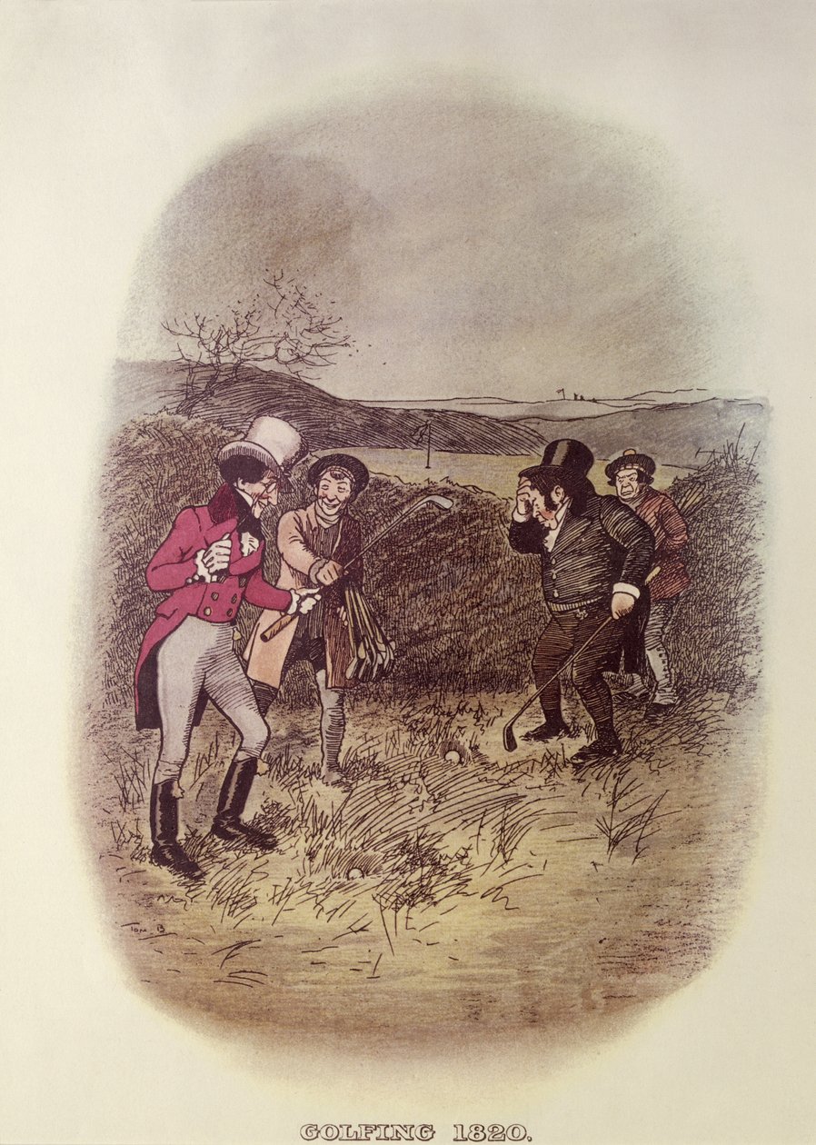 Golf, 1820 by Tom Browne