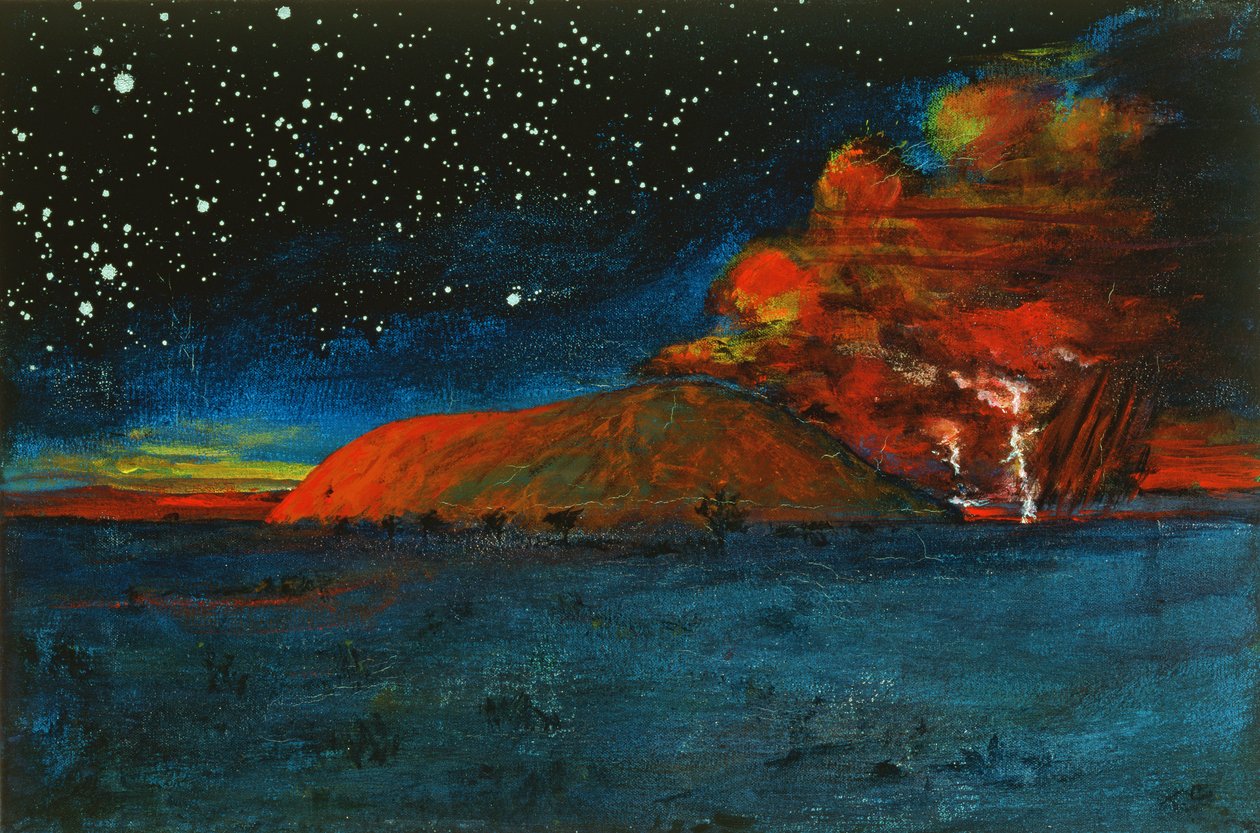 Uluru Şafak (tuval üzerine akrilik) by Tom Cook