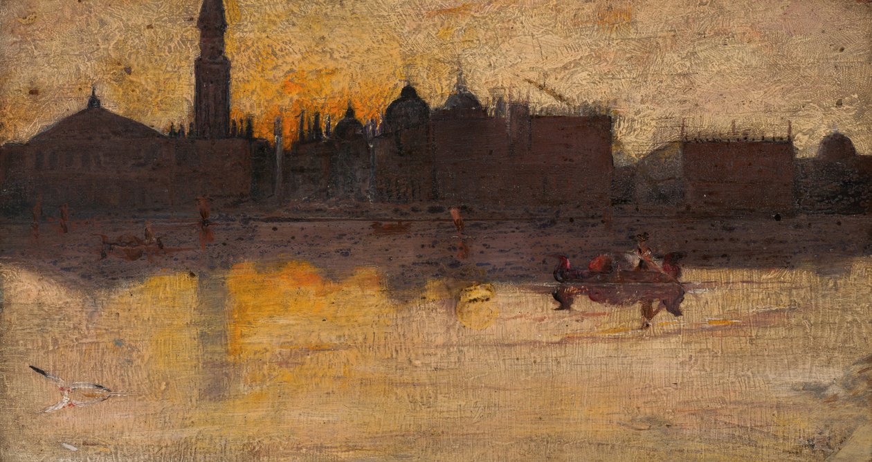 İlkbaharda gri gün, Venedik by Tom Roberts