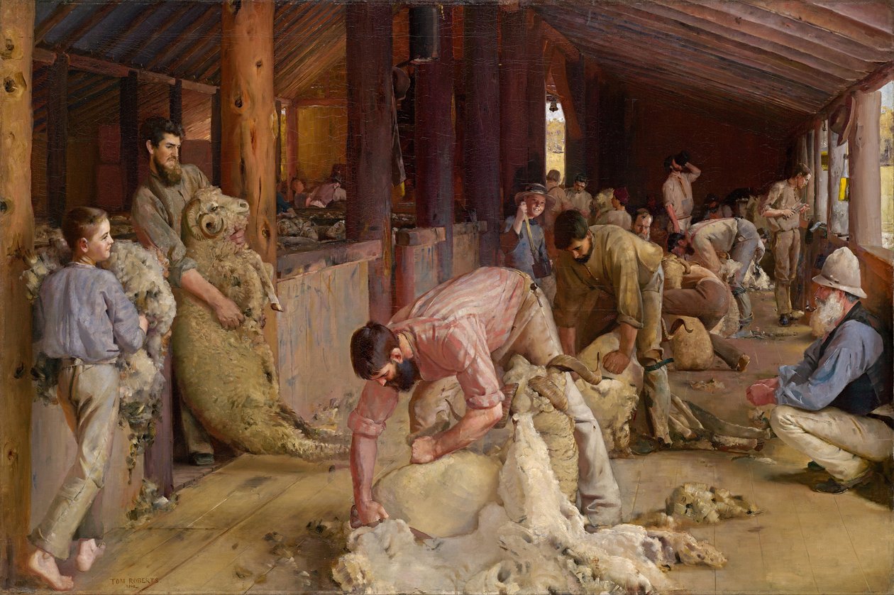 Koçları kesmek by Tom Roberts