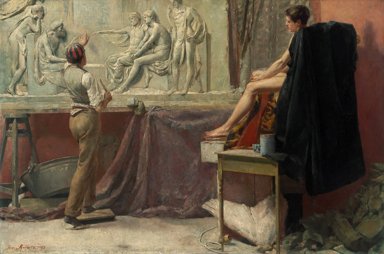 heykeltıraş stüdyosu by Tom Roberts