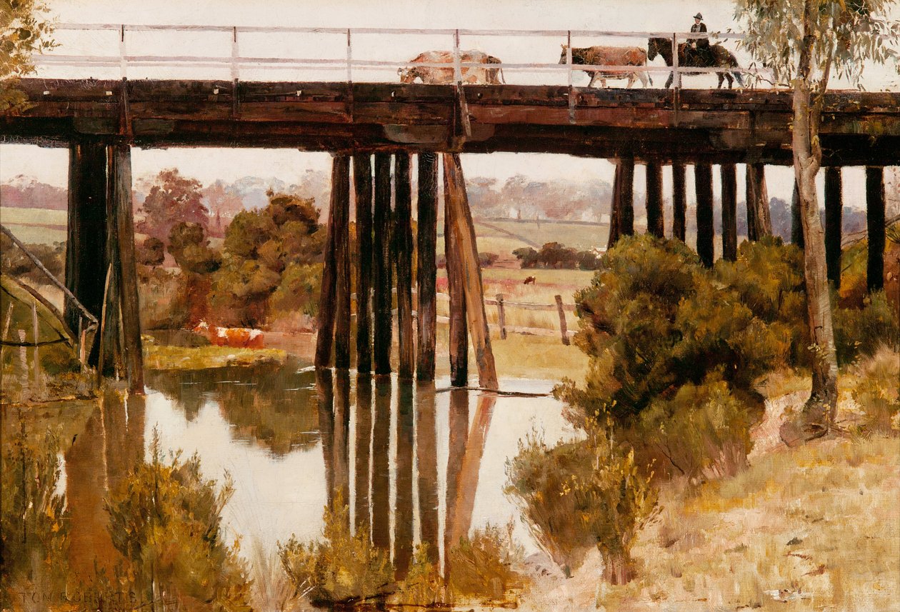 Yağmurdan sonra kış sabahı, Gardiners Creek by Tom Roberts