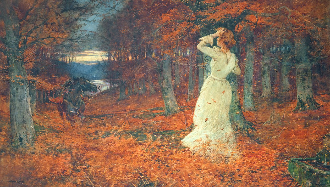 Sonbahar Yaprakları, 1902 (kart üzerinde wc) by Tom Scott