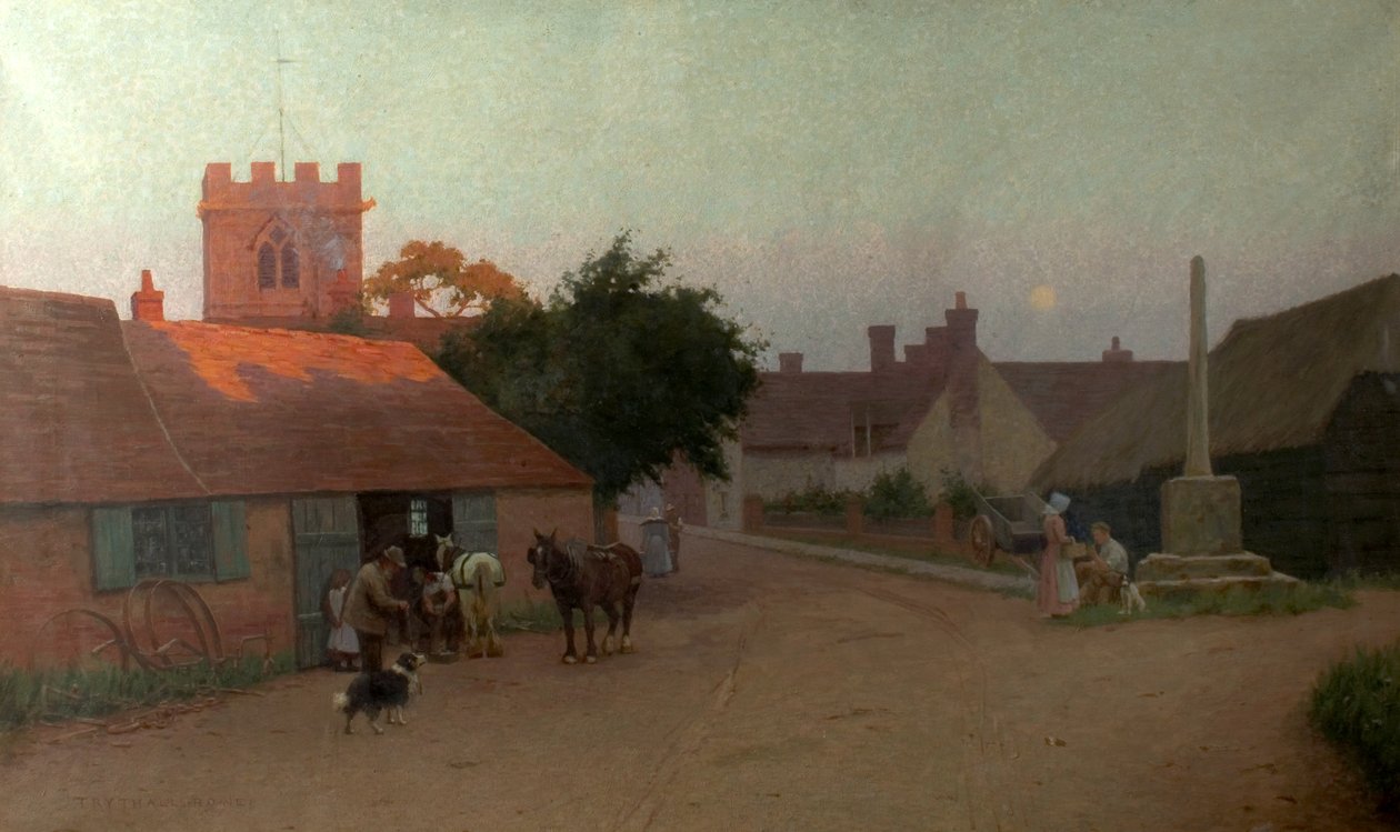 Akşam Parıltısı, 1909 by Tom Trythall Rowe