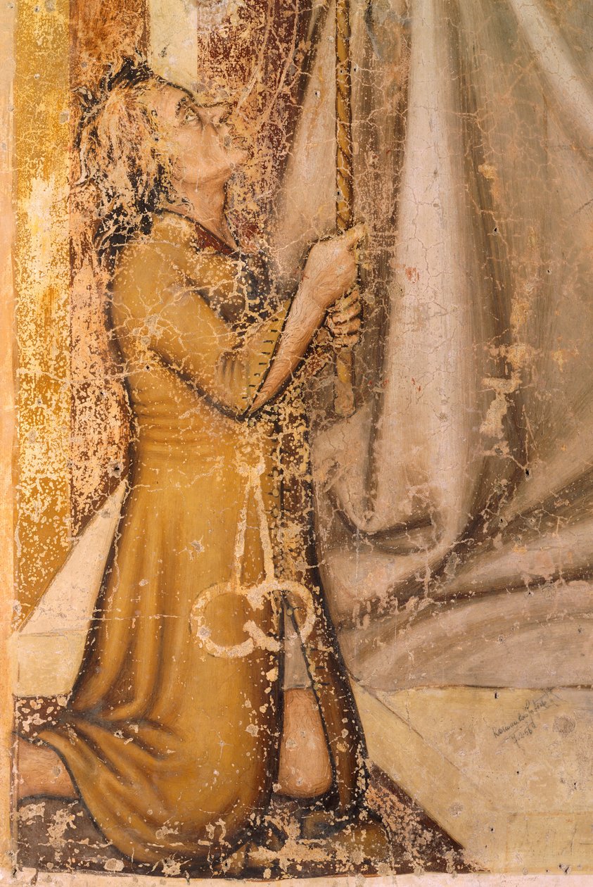 Bağışçıların tasviri, St Romuald'dan detay, Tommaso da Modena (1326-1379), fresk, San Nicolo Kilisesi, Treviso by Tomaso da (late 15th century) Modena