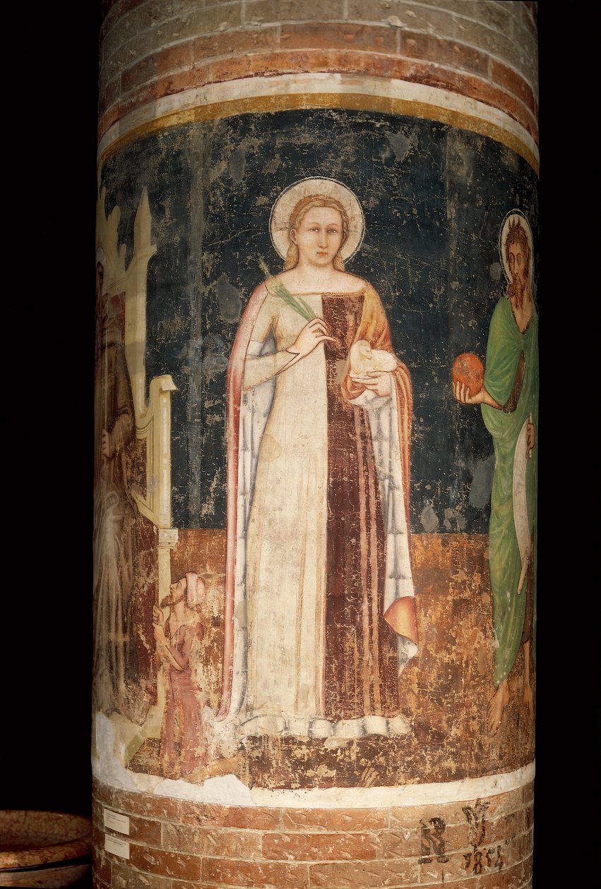Aziz Agnes (fresk) by Tomaso da (late 15th century) Modena