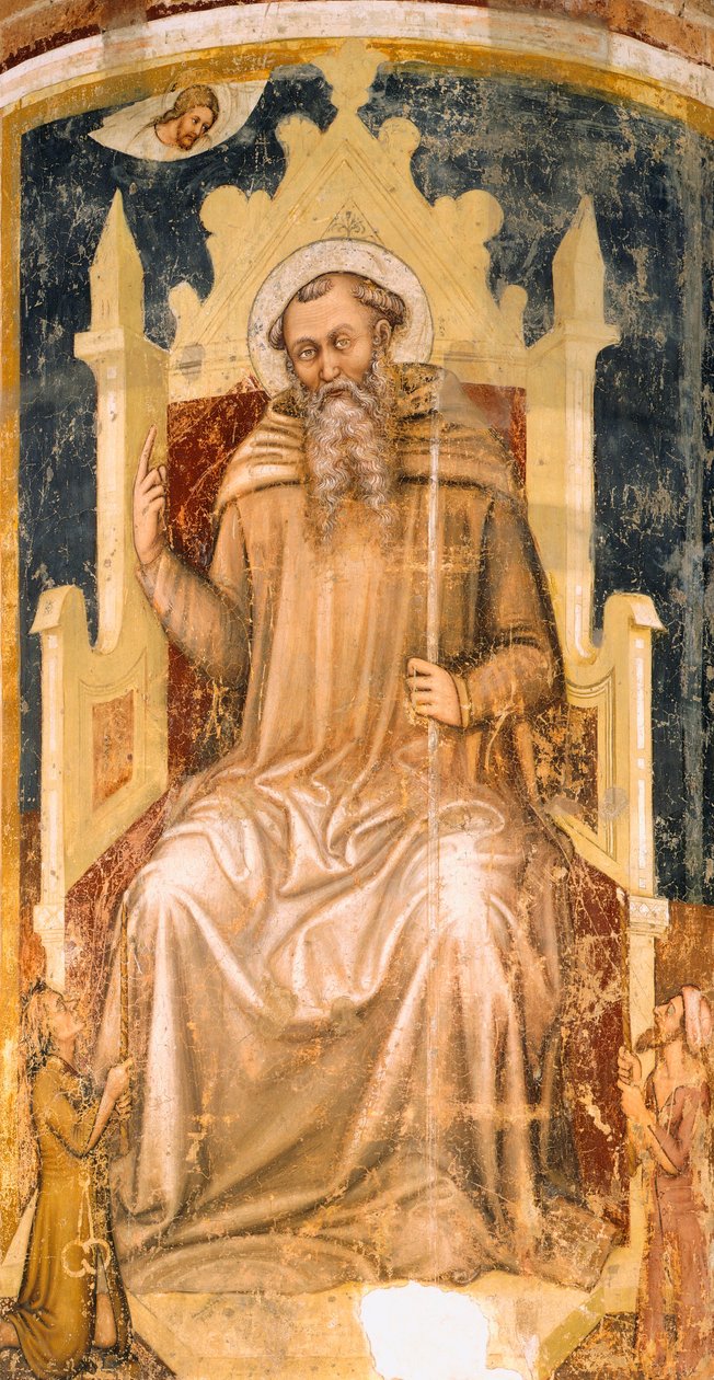 St Romuald, Tommaso da Modena (1326-1379), fresk, San Nicolo Kilisesi, Treviso by Tomaso da (late 15th century) Modena