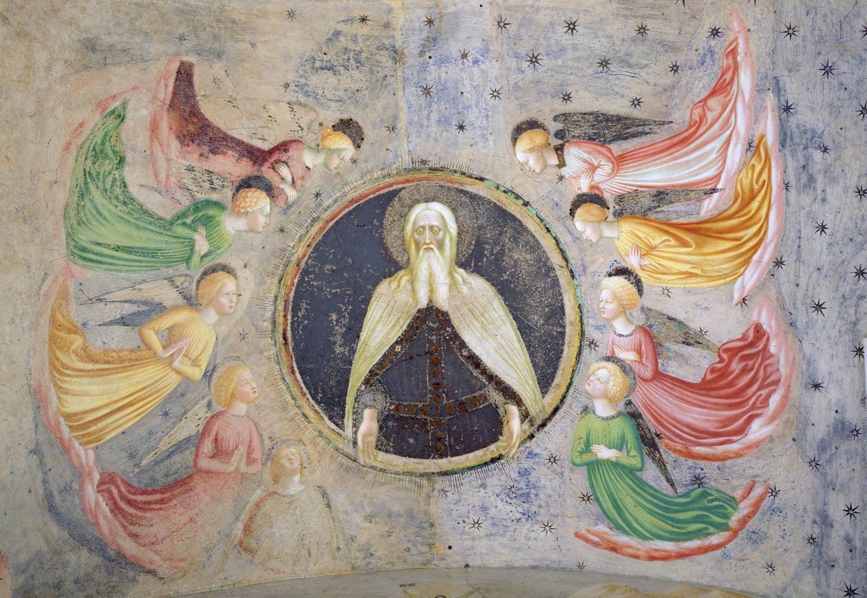 Meleklerle çevrili Ebedi Baba by Tommaso Masolino da Panicale