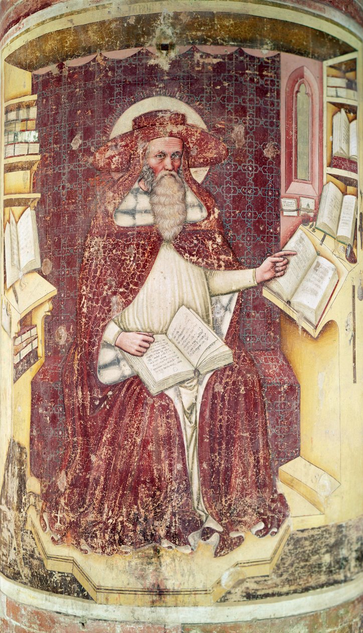 Aziz Jerome Çalışmasında by Tommaso da Modena Tommaso da Modena