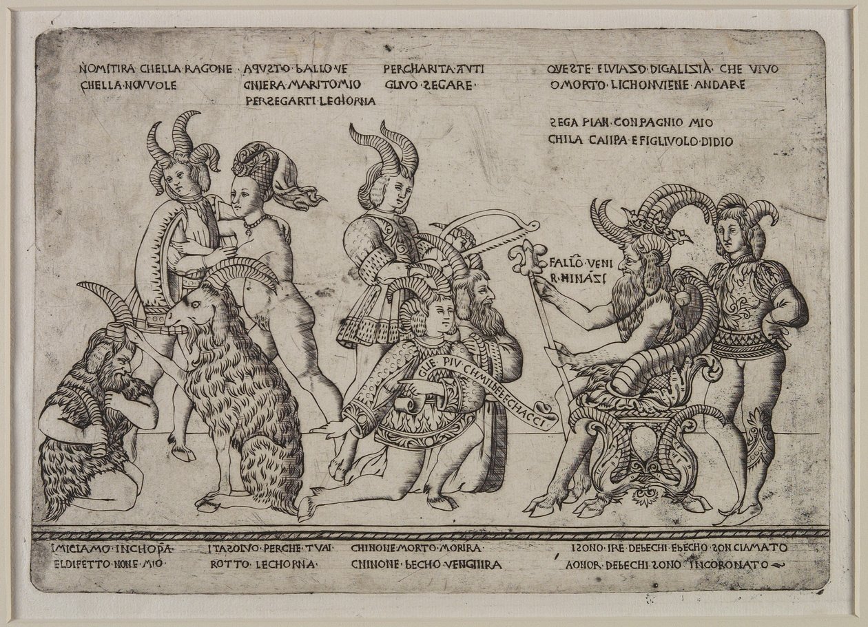 Keçi Kralı: Cuckolds Üzerine Bir Hiciv, c.1460-64 by Tommaso di Antonio Finiguerra