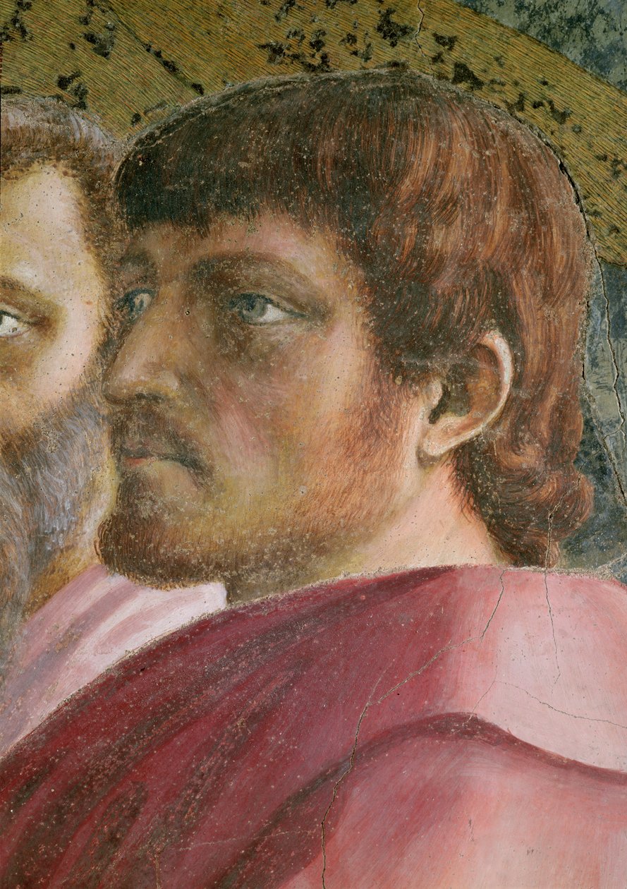 Bir Havarinin Haraç Para Başkanı - 31642 c.1427 fresk detayı by Tommaso Masaccio