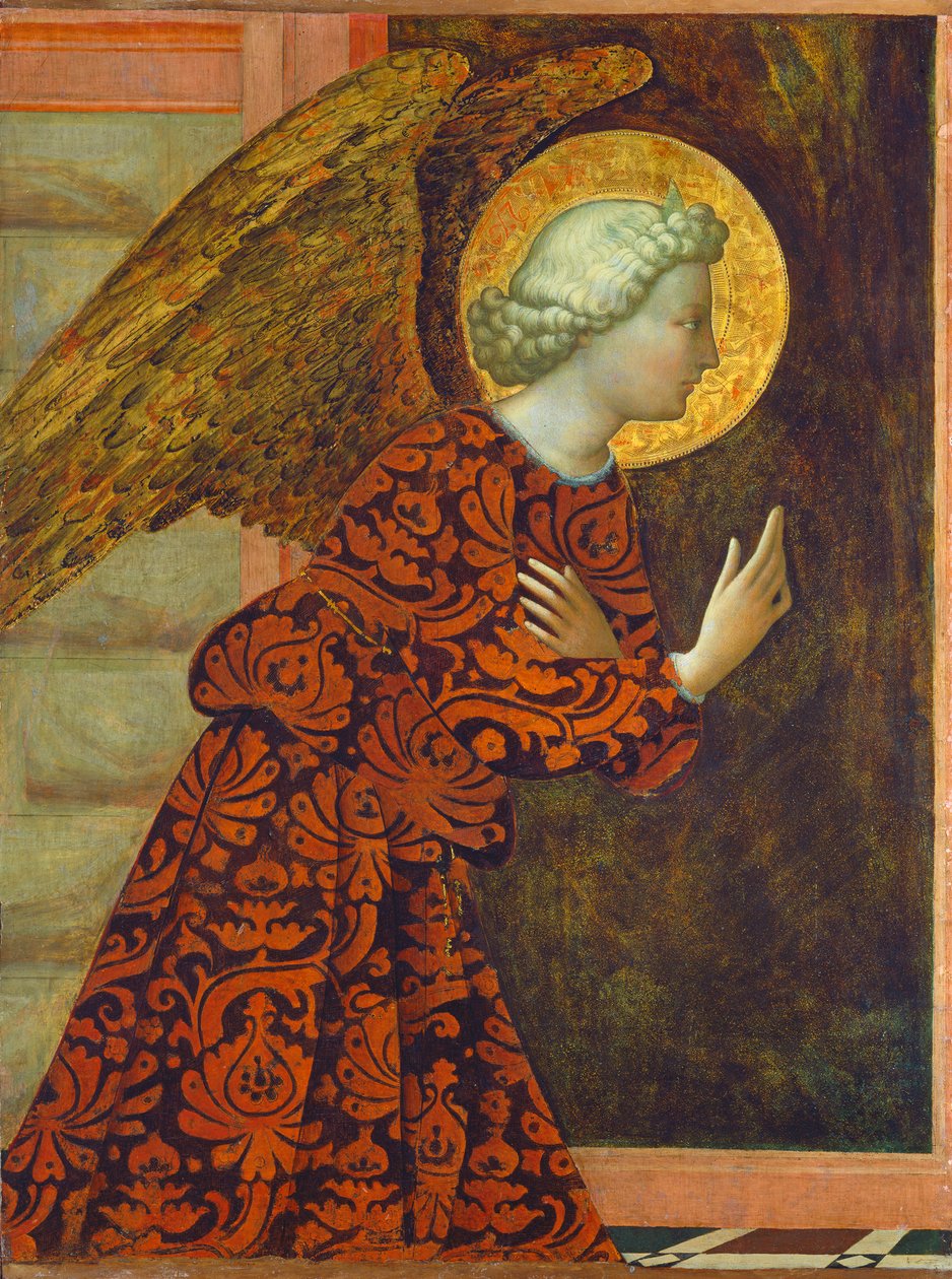 Başmelek Gabriel, c. 1430 (panelde sıcaklık) by Tommaso Masolino da Panicale