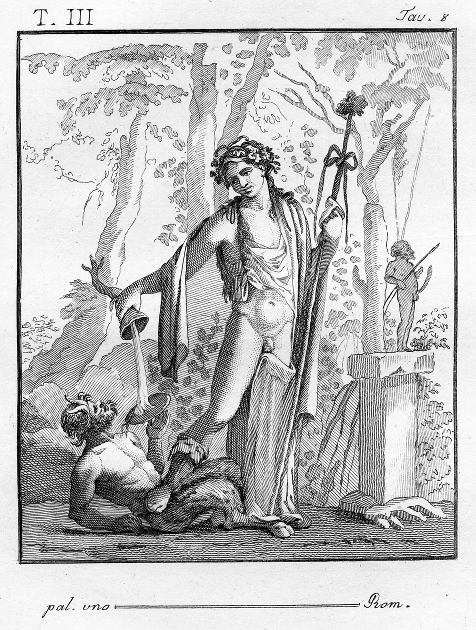 Bacchus ile Thyrsus, 1804 by Tommaso Piroli