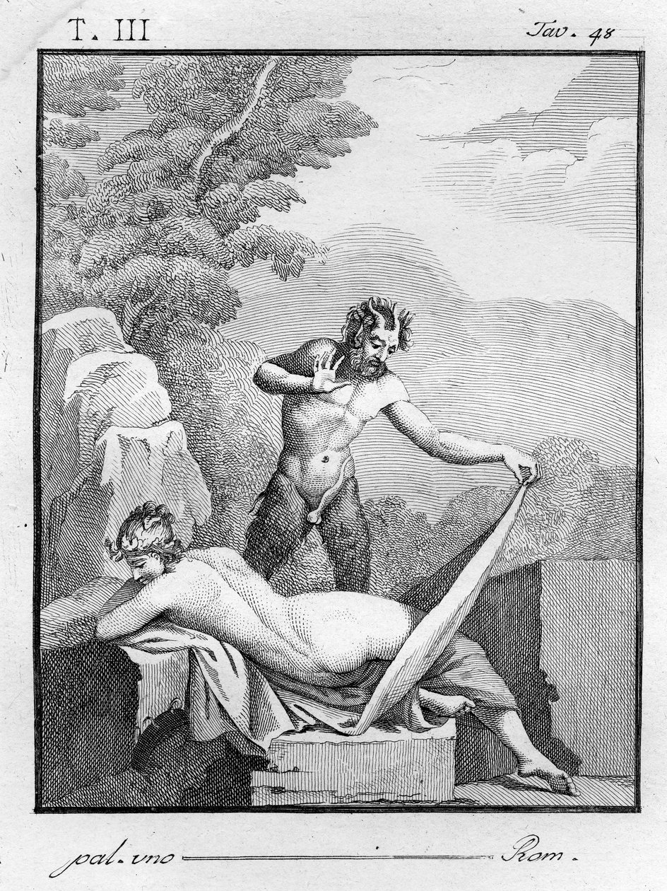 Satyr bir periyi soyar, 1804 by Tommaso Piroli