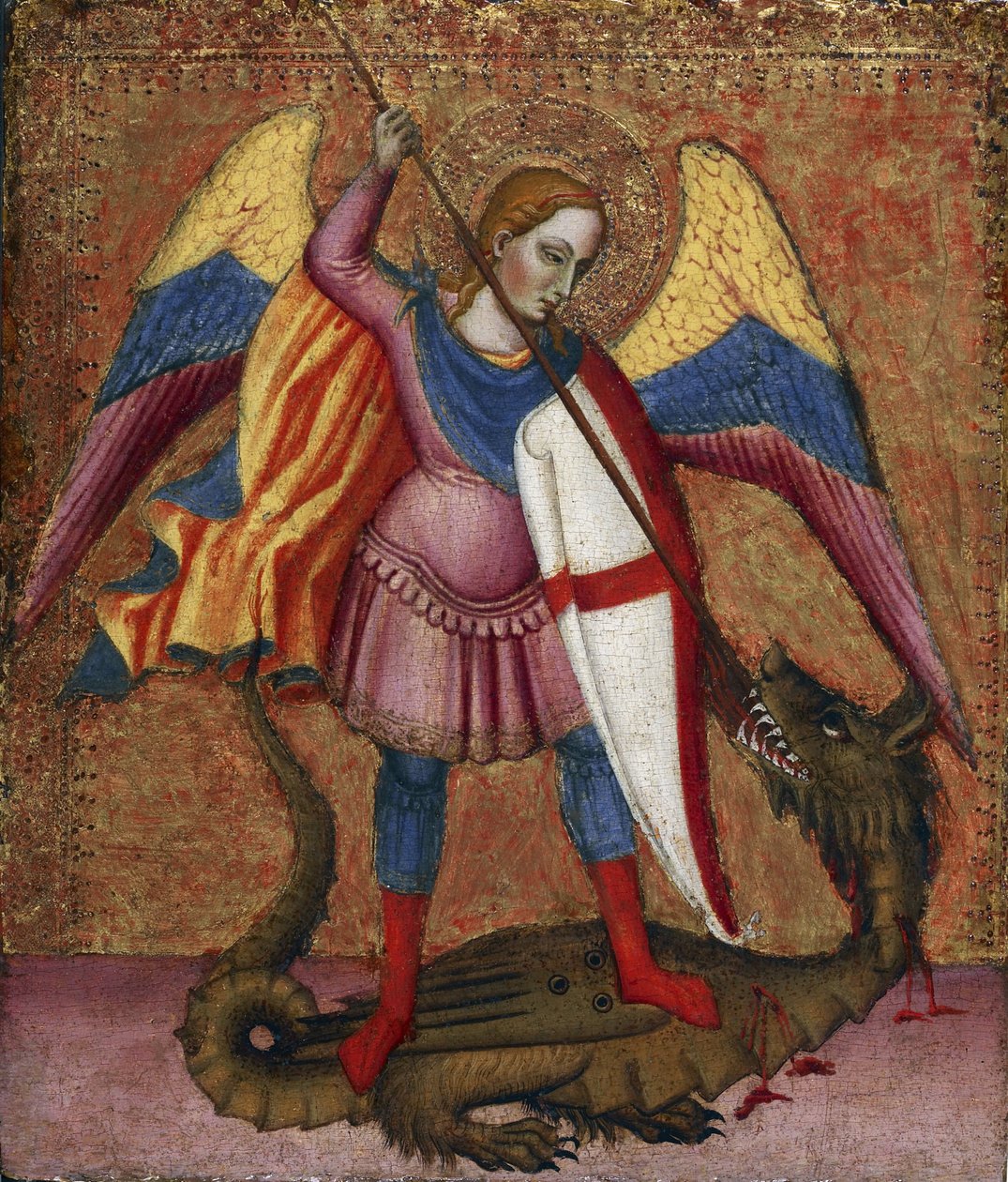 ""Başmelek Aziz Mikail"" Santa Verdiana ustası tarafından (1380 ve 1420 arasında aktif) tablo 1390 Walters sanat müzesi, Baltimore Amerika Birleşik Devletleri by Tommaso del (fl.1377–1392) Mazza