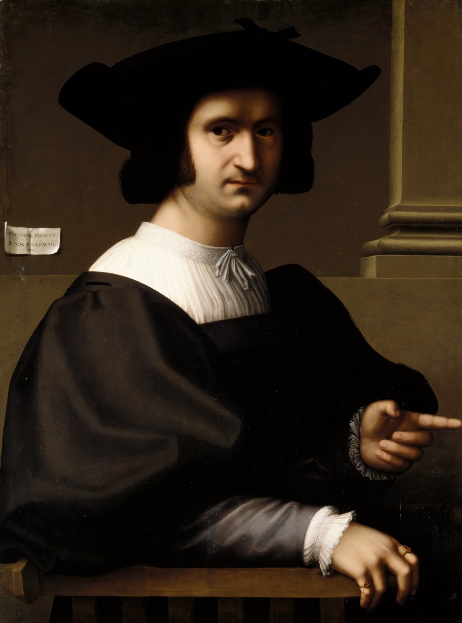 Bir Adamın Portresi, 1521. by Tommaso di Stefano Lunetti