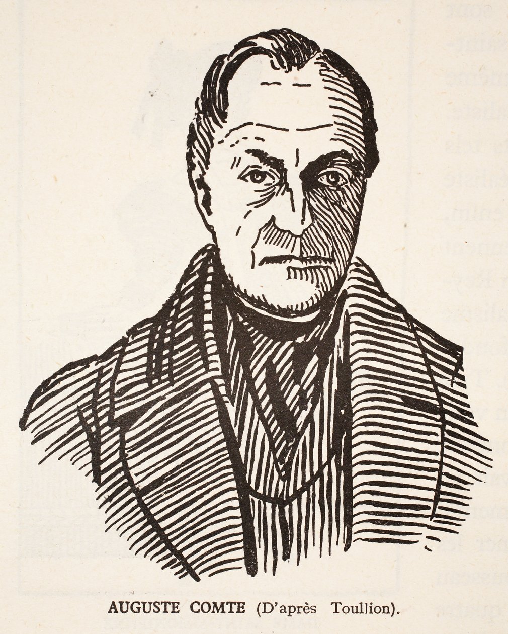 Auguste Comte by Tony Toullion