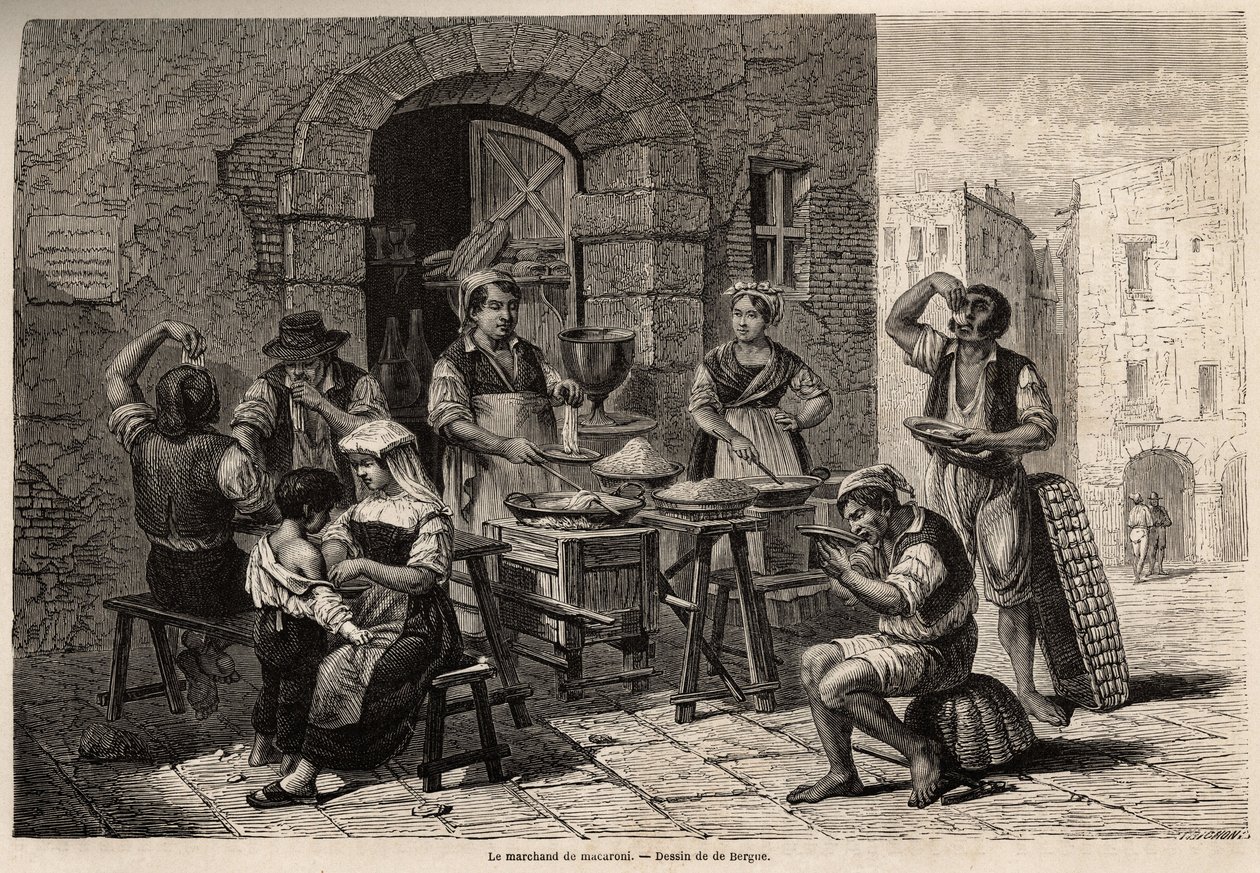 Makarna tüccarı, 1861